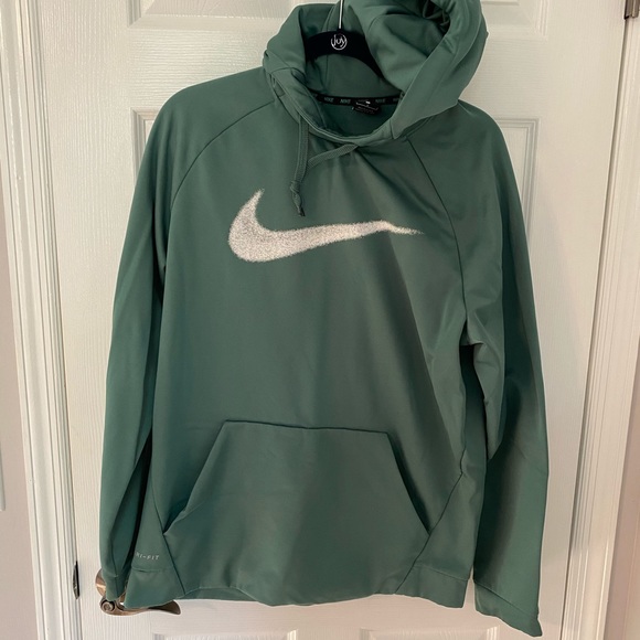 nike green swoosh hoodie